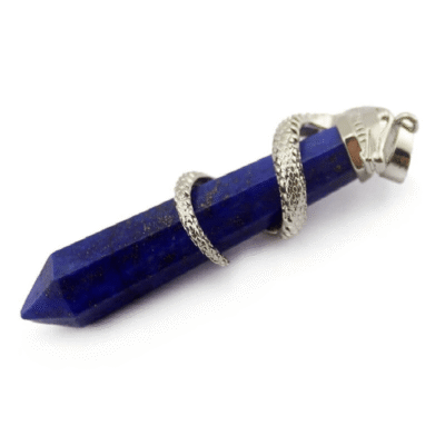 Snake-Wrapped Raw Crystal Point Pendant Bulk
