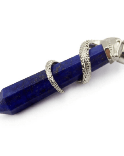 Snake-Wrapped Raw Crystal Point Pendant Bulk