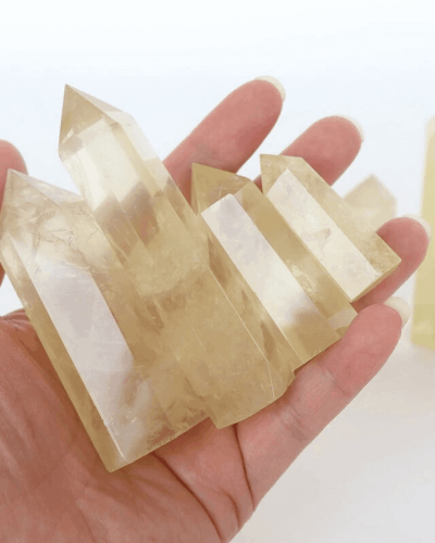 Large Natural Reiki Citrine Crystal Tower Bulk