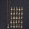 Letter Mens Necklace with Zircon Wholesale