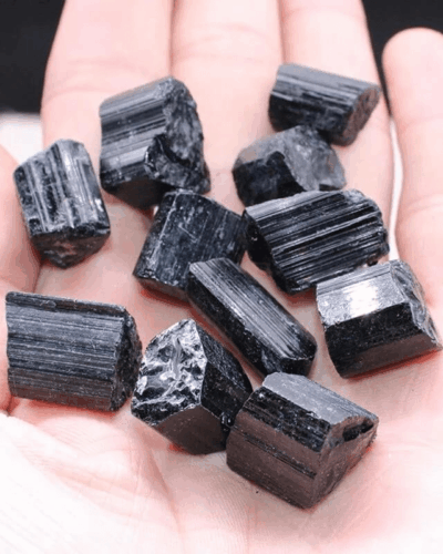 Men's Black Tourmaline Pendant Necklace Bulk
