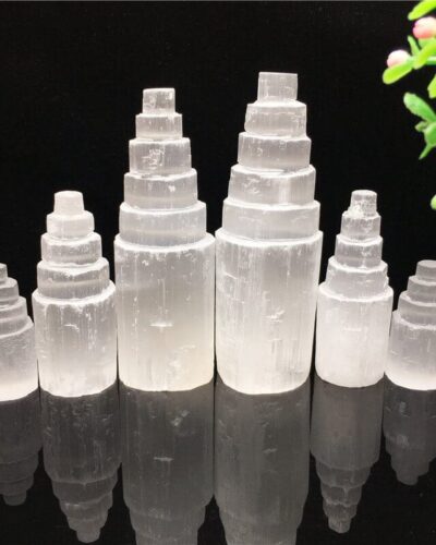 Natural Carved Selenite Crystal Tower Wholesale