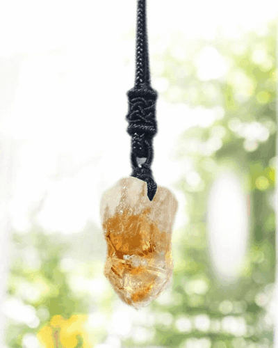Natural Citrine Gemstone Pendant Necklaces Bulk