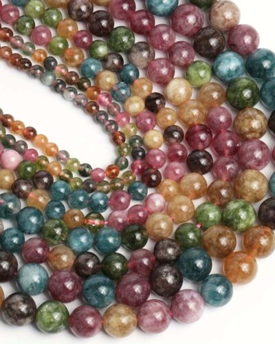 Natural Colorful Tourmaline Crystal Beads Wholesale