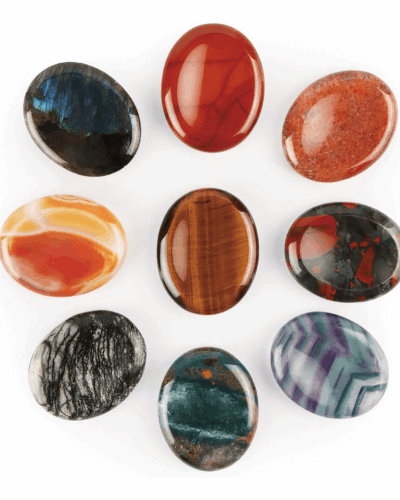 Natural Colorful Worry Stones DIY Making Wholesale