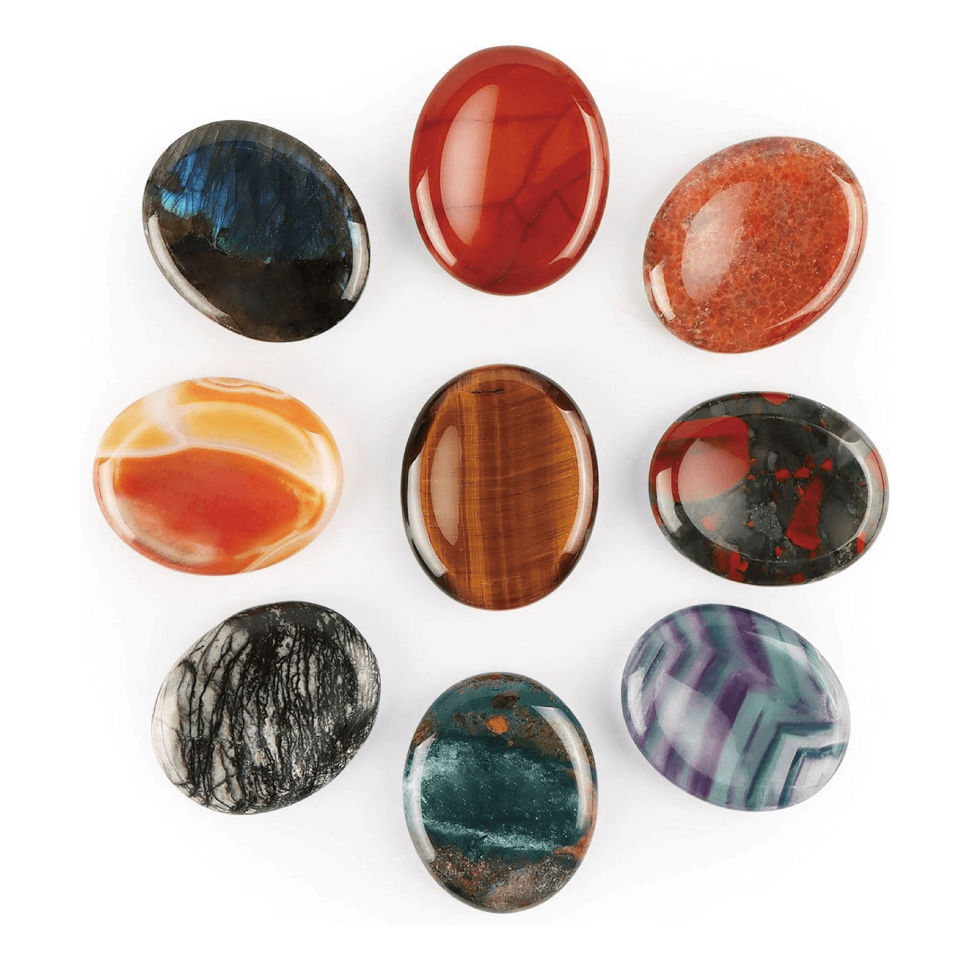 Natural Colorful Worry Stones DIY Making Wholesale