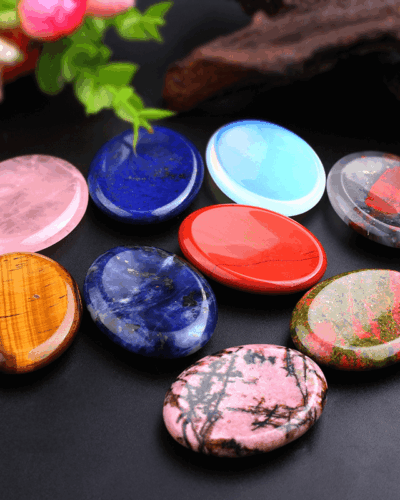Natural Colorful Worry Stones DIY Making Wholesale