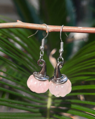 Alternatywny widok Natural Crystal Pumpkin Earring Santa Hat