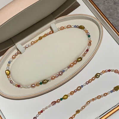 Natural Freshwater Baroque Pearl Necklace