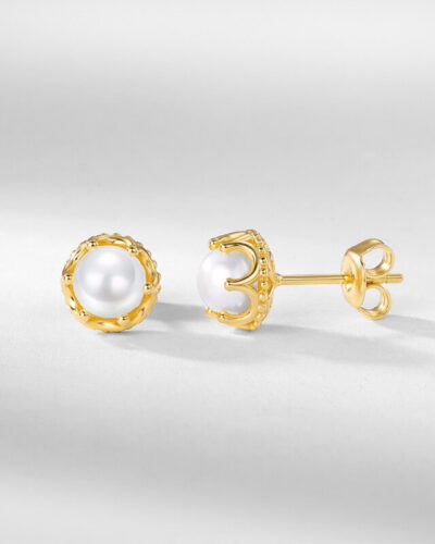 Natural Pearl Studs Earring S925 Silver Wholesaleの別ビュー