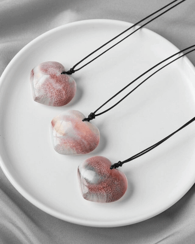 Natural Shell Heart Pendant Necklace Gift for her