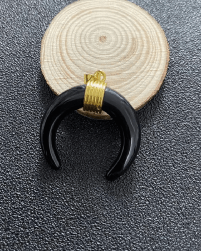 Crystal Crescent Moon Charm Pendant Bulk