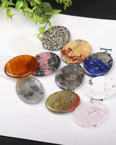 Oval Natural Healing Worry Stones DIY Bulk