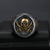 Pirates Skull Signet Stainless Steel Men's Ring