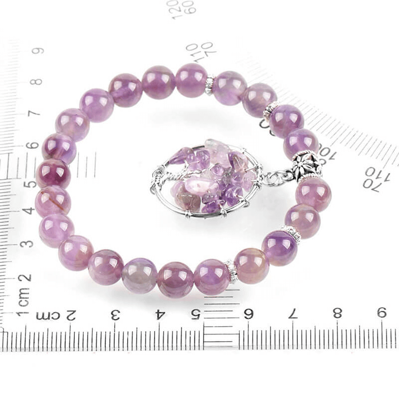 Tree of Life Purple Amethyst Bracelet Wholesale