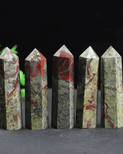 Raw African Bloodstone Crystal Tower Wholesale