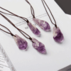 Raw Amethyst Necklace Pendant Bulk Buy