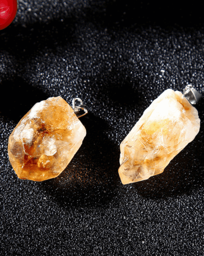 Raw Citrine Crystal Quartz Necklace Wholesale