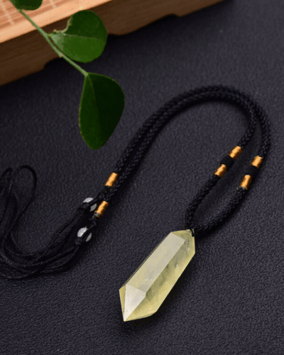 Raw Citrine Point Pendant Wholesale Unisex Necklace