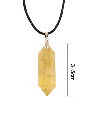 Raw Citrine Point Pendant Wholesale Unisex Necklace