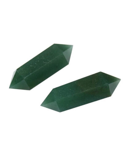 Raw Double Point Obelisk Green Aventurine Chakra Tower