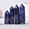 Raw Sodalite Tower Pointed Crystal Gift Decoration