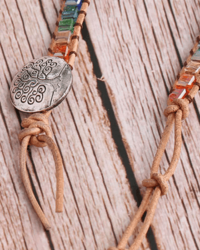 Stackable Bohemian Style Raw Stone Beaded Bracelet