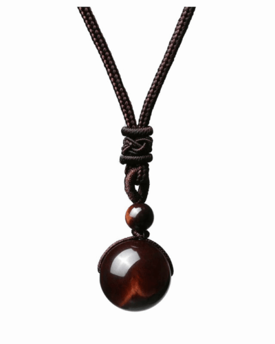 Round Men's Tiger Eye Necklace Pendant Wholesale