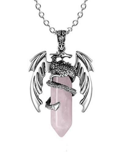 Wholesale Mini Crystal Tower Pendant Wrapped Flying Dragon