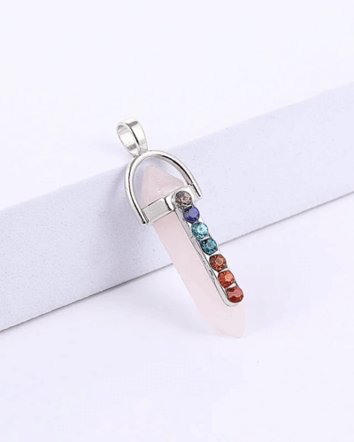 Double-Pointed Natural Crystal Quartz Pendants Wholesale