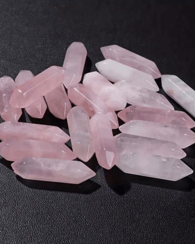 Double Pointed Natural Wholesale Crystal Towers