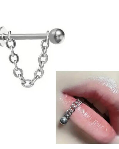 Vue alternative de Round Ball Stainless Steel Lip Chain Piercing Wholesale
