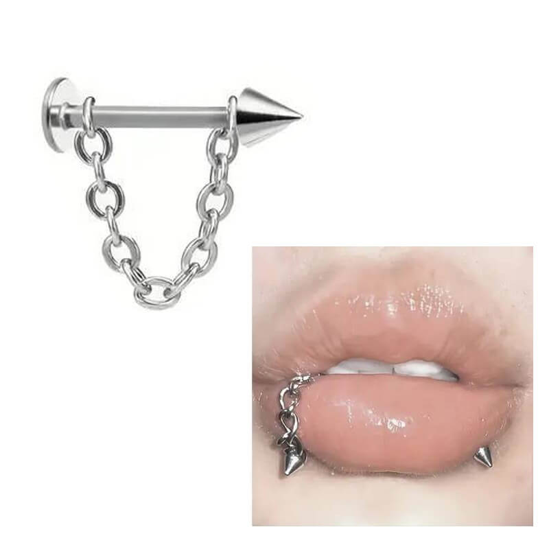 Round Ball Stainless Steel Lip Chain Piercing Wholesale - Image 3
