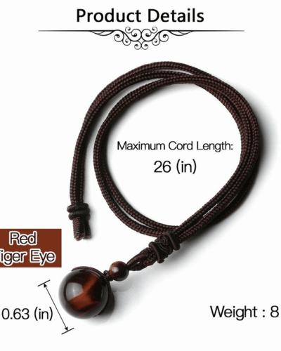 Round Men's Tiger Eye Necklace Pendant Wholesale