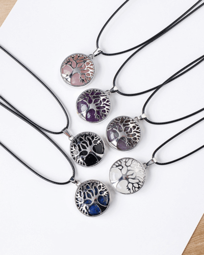 Round Tree of Life Pendant Necklace Wholesale