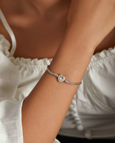 Alternatief beeld van S925 Moonstone Heart Forever Love Bracelet