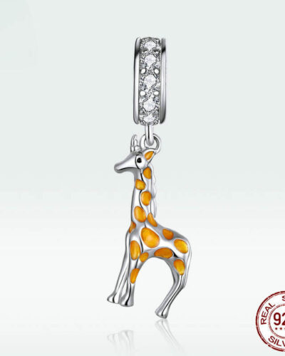Alternatief beeld van S925 Silver Giraffe Pendant for Handmade DIY Gift