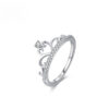 S925 Silver Pave Crown Ring for Women SHOW