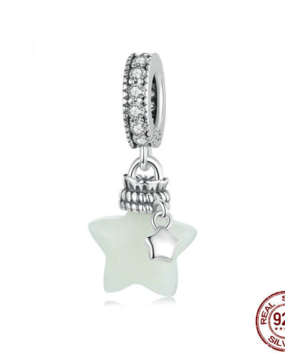 S925 Silver Star Wish Bottle Pendant for DIY Jewelry Making show