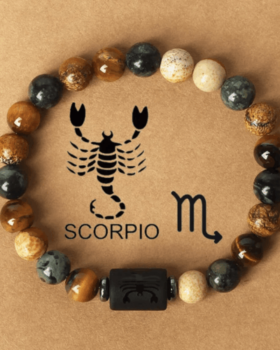 Tiger Eye Red Jasper Bracelet Constellation Bracelet