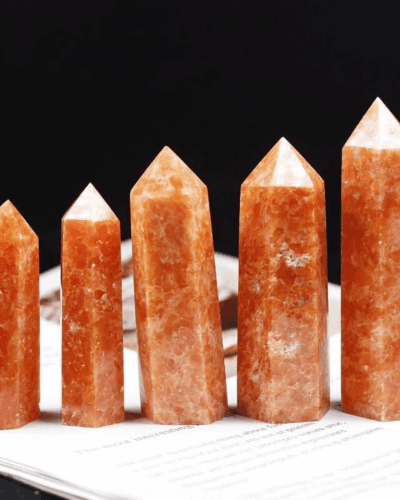 Semi-Precious Sunstone Point Crystal Tower Wholesale