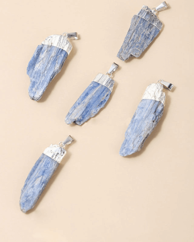 1Pcs Natural Irregular Kyanite Stone Pendant Wholesale