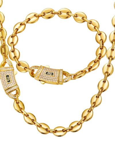 Simple Mariner Puff Chain Stainless Steel Necklace Wholesale (7)