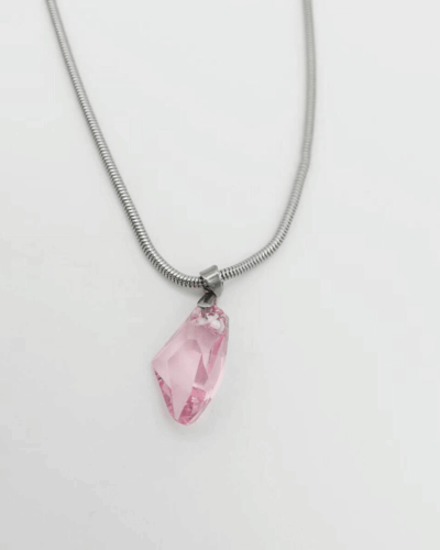 Simple Rose Quartz Pendant Necklace for Her Wholesale