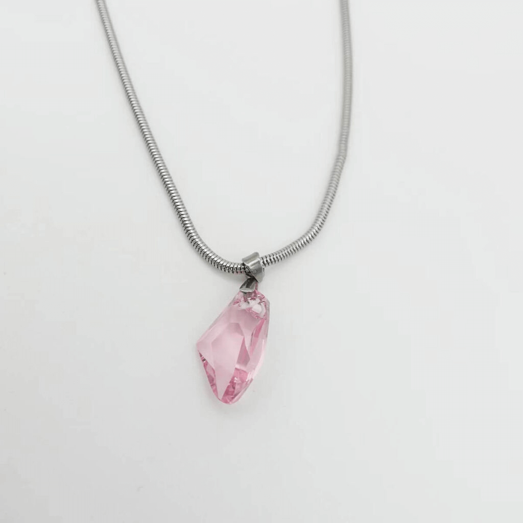 Simple Rose Quartz Pendant Necklace for Her Wholesale