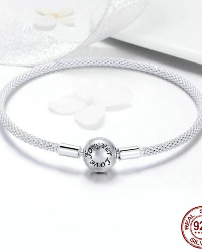 Simple S925 Silver Forever Love Bracelet show