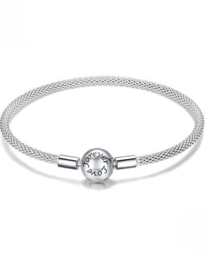 Simple S925 Silver Forever Love Bracelet