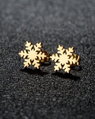 Snowflake Ladies Stainless Steel Earrings Wholesale