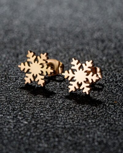 Snowflake Ladies Stainless Steel Earrings Wholesale