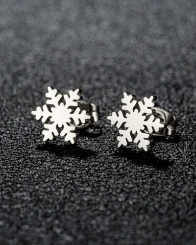 Snowflake Ladies Stainless Steel Earrings Wholesale